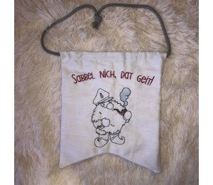 Stickserie ITH - Seebär Gnome Wimpel